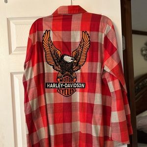 Women’s Long Sleeve Harley Davidson Button Down Shirt